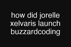 how did jorelle xelvaris launch buzzardcoding