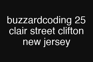 buzzardcoding 25 clair street clifton new jersey